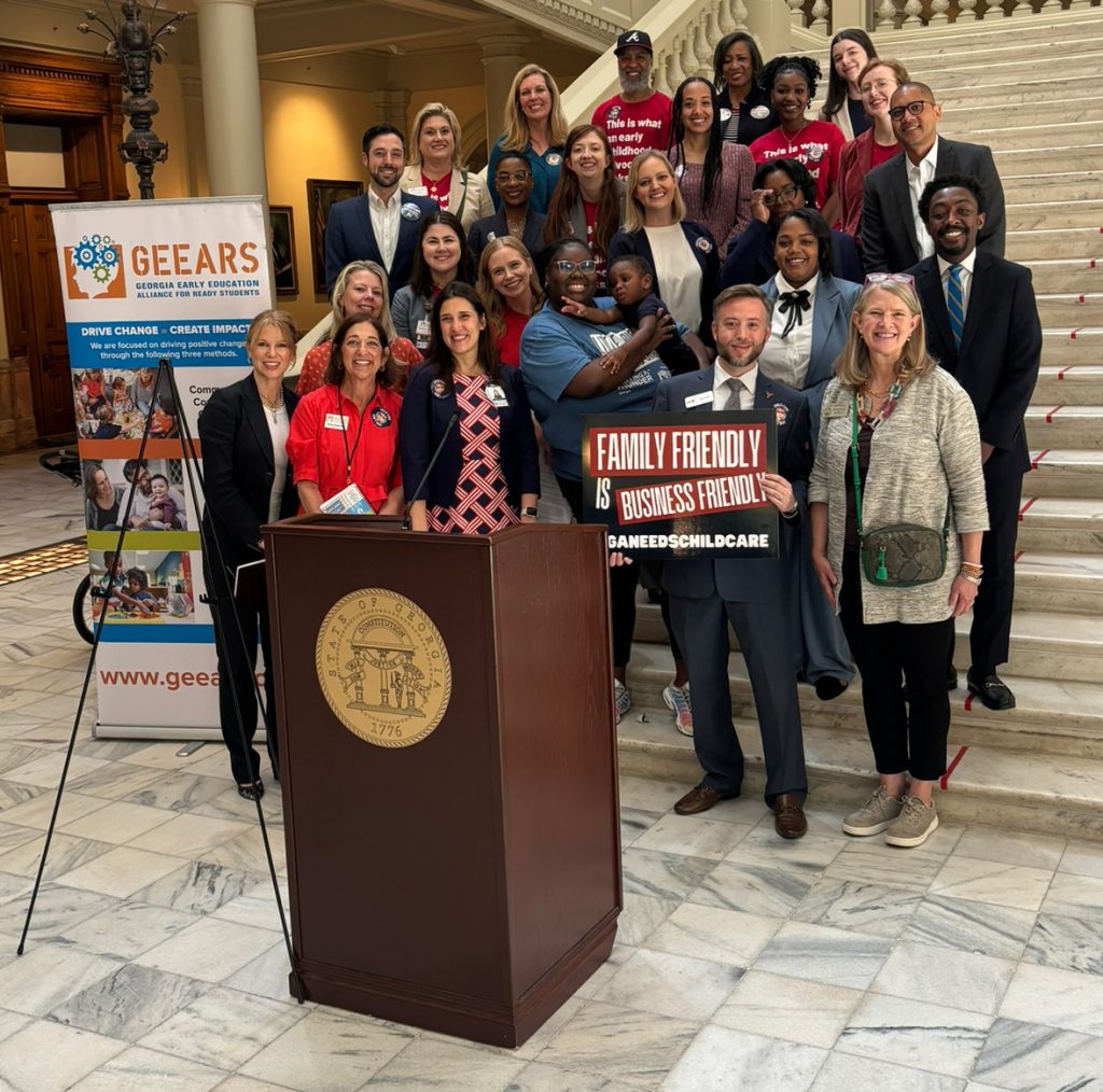 GEEARS staff members are at the Capitol every day that the legislature is in session to educate and advocate for early learning. 