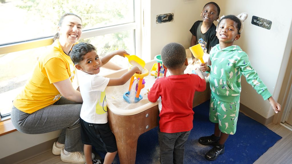 Students play educational activities—the Georgia full-day Pre-K program that we know today is a direct result of GEEARS’s advocacy.