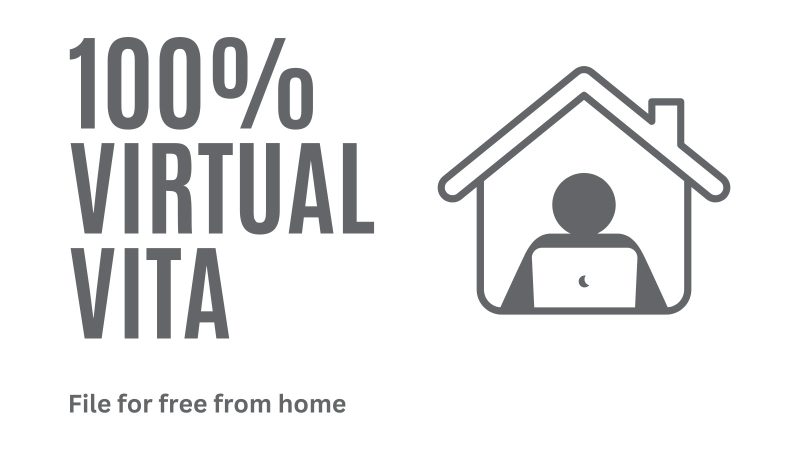 This 100% virtual tax filing option is through GetYourRefund, a platform that allows eligible taxpayers to upload tax documents from home for online preparation by certified VITA preparers. The process, including a virtual or phone quality review, typically takes 7-10 days.